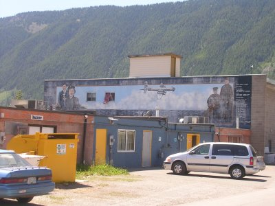 Sparwood Mural dedicated to WWII.